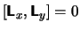 $ \left[ \mathsfbf{L}_{x},\mathsfbf{L}_{y}\right] = 0 $