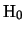 $ \mathrm{H}_0$
